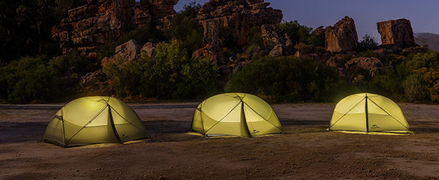 Amazon.co.jp: Naturehike Mongar Pro 軽量テント 4.07㎡+1.27㎡ 前室